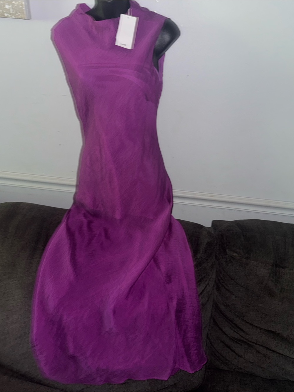 Sleeveless Maxi Dress in Vivid Purple MNG NEW